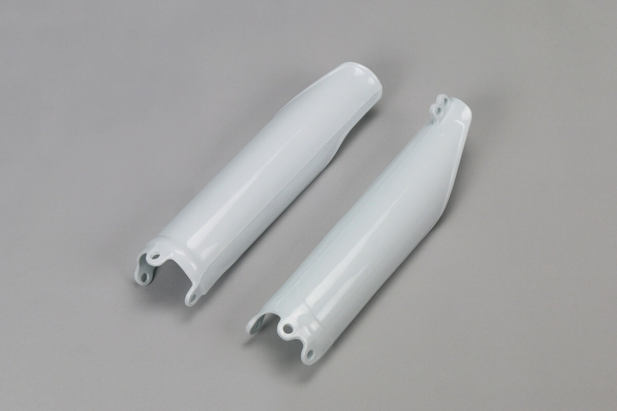 [UFO] Protector de horquilla Cubre Barrales Blancos Honda CRF 250 09-18 || Honda CRF 450R