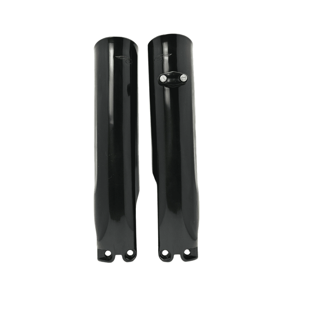 [AMX] Protector de horquilla [Color: NEGRO] Cubre Barrales Cerrado KTM / HUSQ 14 / 24 Gas 21 / 24 MXF 18 / 24 NEGRO