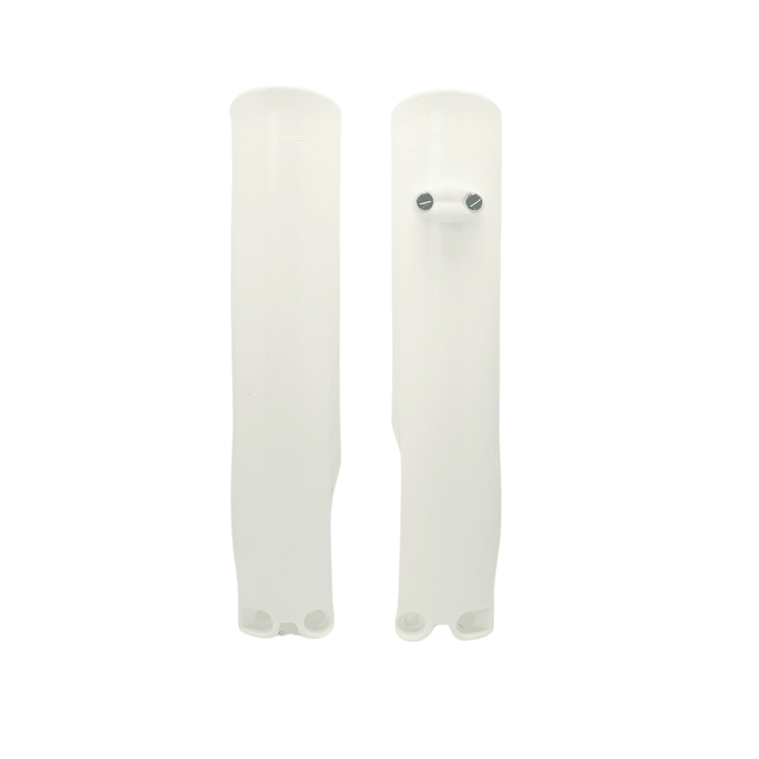 [AMX] Protector de horquilla [Color: BLANCO] Cubre Barrales Cerrado KTM / HUSQ 14 / 24 Gas 21 / 24 MXF 18 / 24 BLANCO