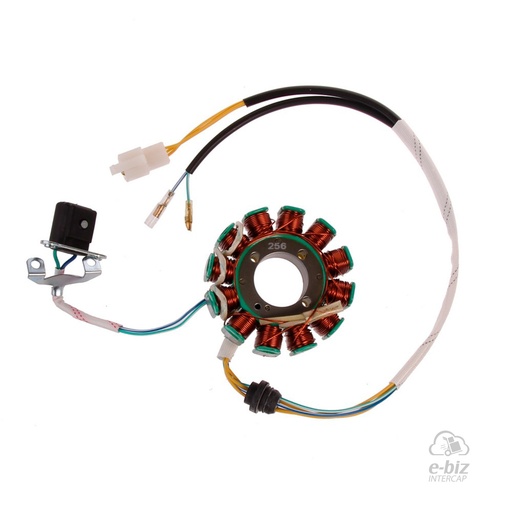 [Pietcard Electronica] Encendido 256 Estator Trif 12 Aislado Masa Zanella ZTT 200 ENDURO- 200 MOTARD Mondial RD 200K C / ENC A BATERIA
