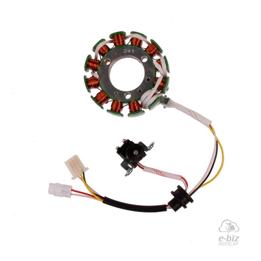 [Pietcard Electronica] Encendido Estator 241 de 12 Polos Conexion a Masa Corriente Continua Bateria Yamaha Nueva Crypton 110 12-24