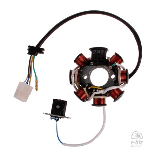 [Pietcard Electronica] Encendido 237 Estator Mon DE 8 P C / CONEXION A MASA EJ:Guerrero FLASH II GE110 C / ENC A Ca MAGNETO