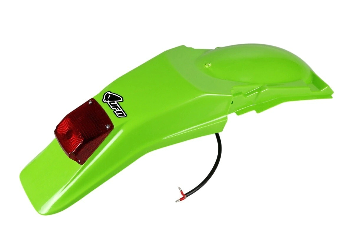 [UFO] Guardabarros trasero [Color: VERDE] Kawasaki KDX 200 95-26 con luz