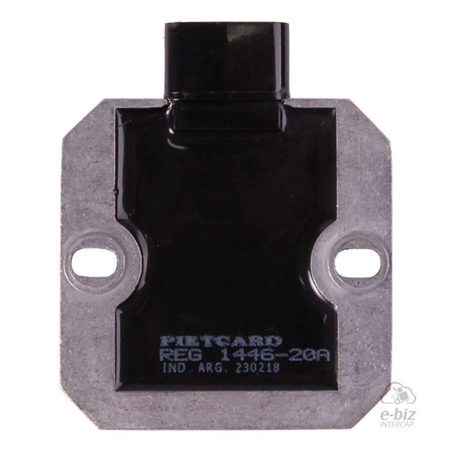 [Pietcard Electronica] Regulador de voltaje Trifásico [CC] [12V] [20A] 1446 Tecn. Mosfet Desde 2014 Tablero Digital Honda NX Falcon 400 98-24