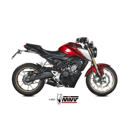 [MIVV] Escape Full system 1X1 MK3 Black Honda CB 125 R 2021-24