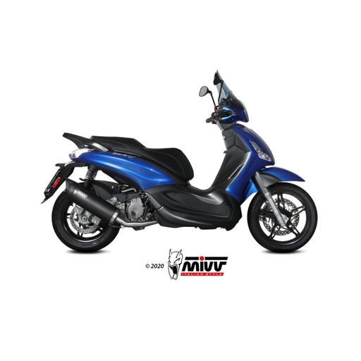 [MIVV] Escape Full system 1X1 Mover black Piaggio Beverly 350 2017-20