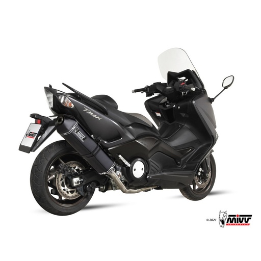 [MIVV] Escape Full system 2X1 Speed edge black Yamaha T-MAX 530 2012-16