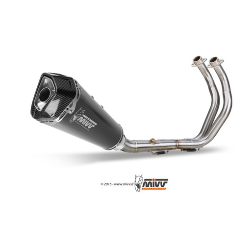 [MIVV] Escape system 2x1 Delta Race Black Yamaha MT-07 / FZ-07 2014-20