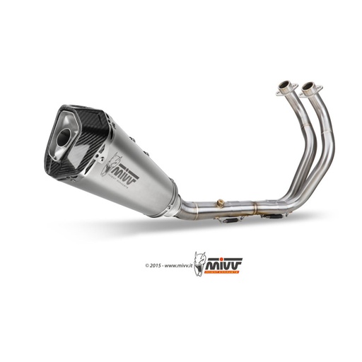 [MIVV] Escape system 2x1 Delta Race St. Steel Yamaha MT-07 / FZ-07 2014-20