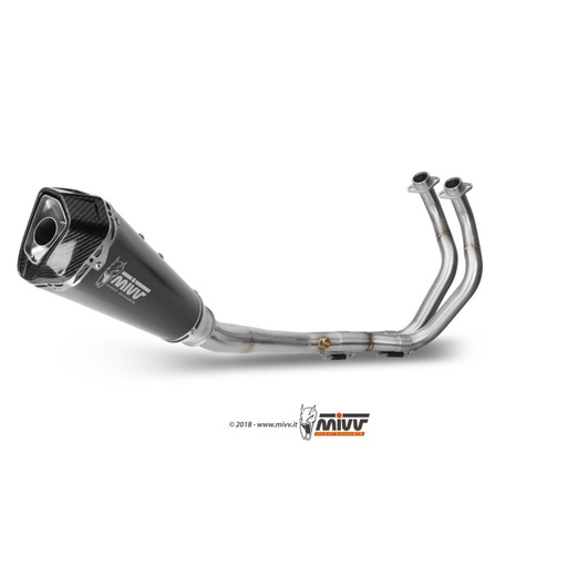 [MIVV] Escape system 2x1 Delta Race Black Yamaha MT-07 / FZ-07 2014-24