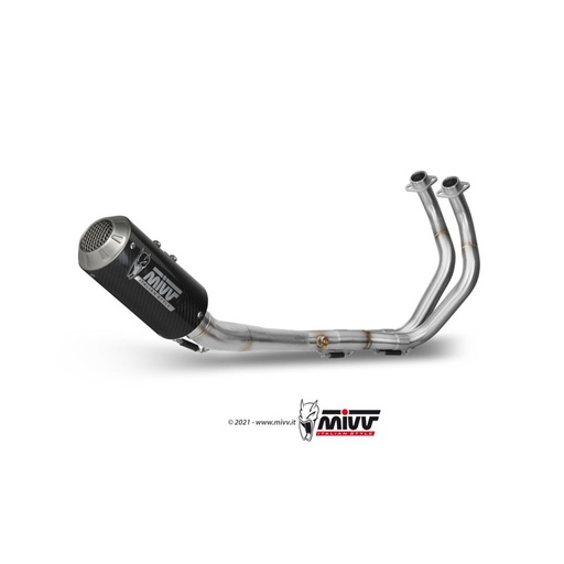 [MIVV] Escape system 2x1 MK3 carbono Yamaha MT-07 2014-24, FZ-07 2014-24