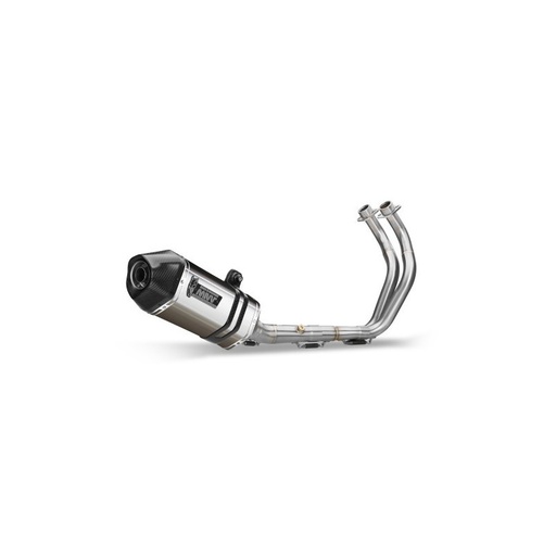 [MIVV] Escape system 2x1 Speed edge St. Steel con tapa carbono Yamaha Tracer 700 2016-24, Tracer 7 2021-24