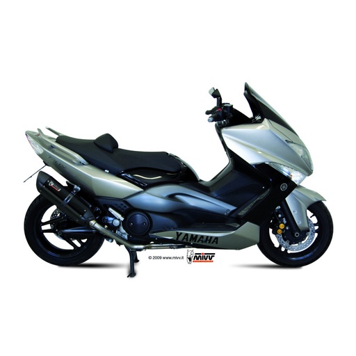 [MIVV] Escape Full system 2X1 Suono black con tapa carbono Yamaha T-MAX 500 2008-11
