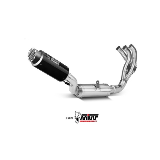 [MIVV] Escape system 3x1 GP Pro carbono Yamaha MT-09 2021-23, MT-09 SP 2021-23, FZ-09 2021-23
