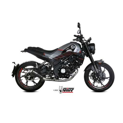 [MIVV] Escape Full system 1X1 X-M1 Black Benelli Leoncino 125 2022-24