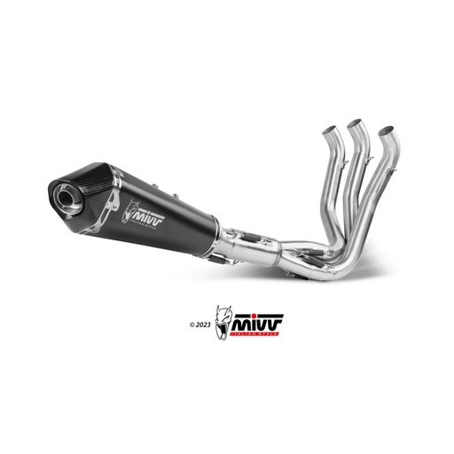 [MIVV] Escape Full system 3X1 Delta Race Black Triumph Trident 660 2021-25