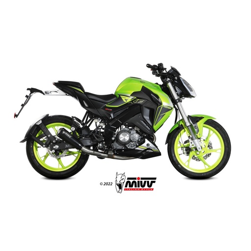 [MIVV] Escape system 1x1 X-M1 Black Keeway RKF 125 2021-24