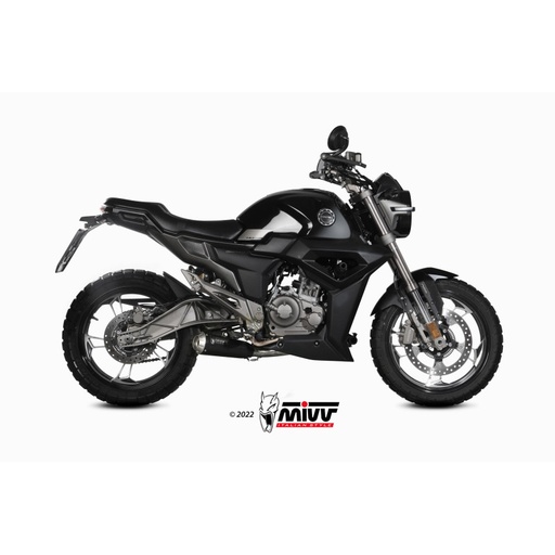 [MIVV] Escape system 1x1 X-M1 Black Zontes ZT 125 G1 2021-24, U 2021-24