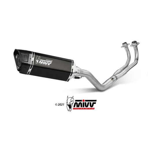 [MIVV] Escape Full system 2X1 SR-1 black titanium Yamaha T-MAX 560 2020-21