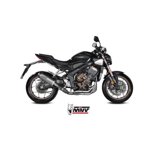 [MIVV] Escape Completo 4x2x1 AK-1 Titanium con tapa de carbono Honda CB 650 R 2024-26