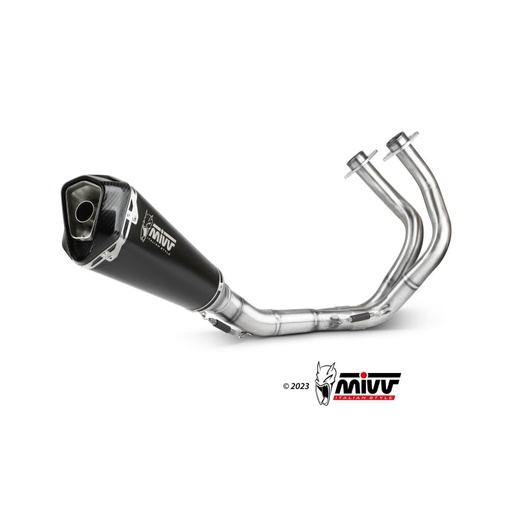 [MIVV] Escape system 2X1 Delta Race Black Kawasaki Ninja 650 17-23, Z650 17-23