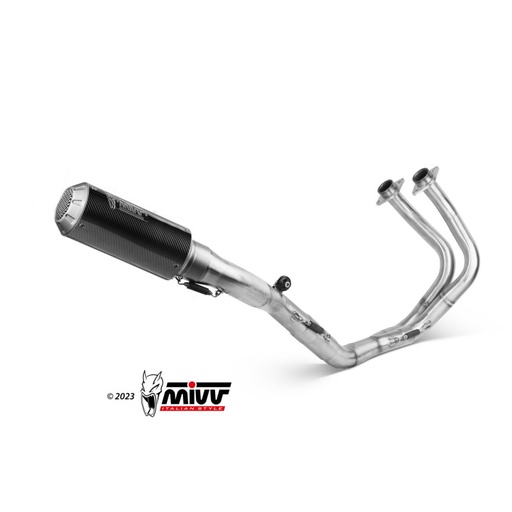 [MIVV] Escape system 2X1 MK3 carbono Kawasaki Ninja 650 17-23, Z650 17-23