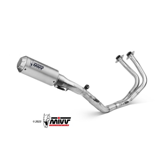 [MIVV] Escape system 2X1 MK3 St. Steel Kawasaki Ninja 650 17-23, Z650 17-23