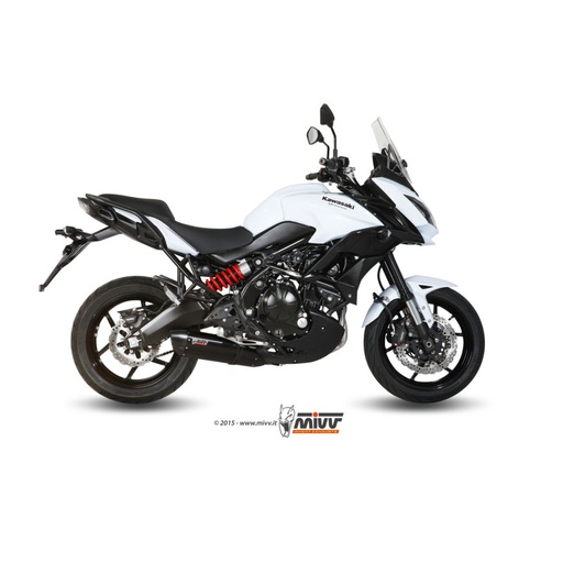 [MIVV] Escape system 2X1 Suono Black con tapa carbono Kawasaki Versys 650 15-20