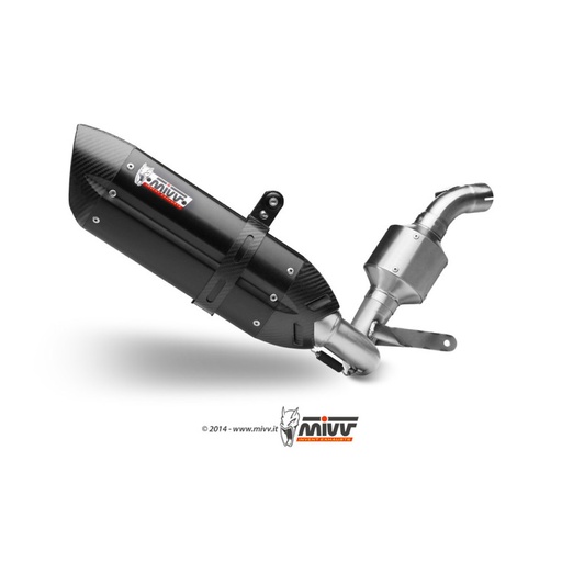 [MIVV] Escape system 1X1 Suono Black con tapa carbono KTM Duke 390 13-16