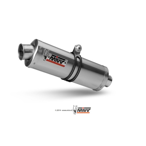 [MIVV] Escape system 2X1 Oval St. Steel Suzuki DL V-Strom 650 2004-06