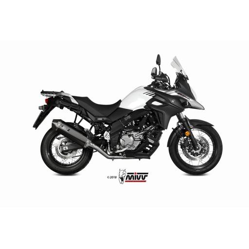 [MIVV] Escape system 2X1 Speed edge Black Suzuki DL V-Strom 650 17-25, XT 17-25