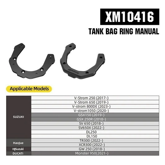 [RHINOWALK] Anclaje Magnetico para Bolso de Tanque MJX2011 Suzuki / Haojue / Ducati / HJ Suzuki