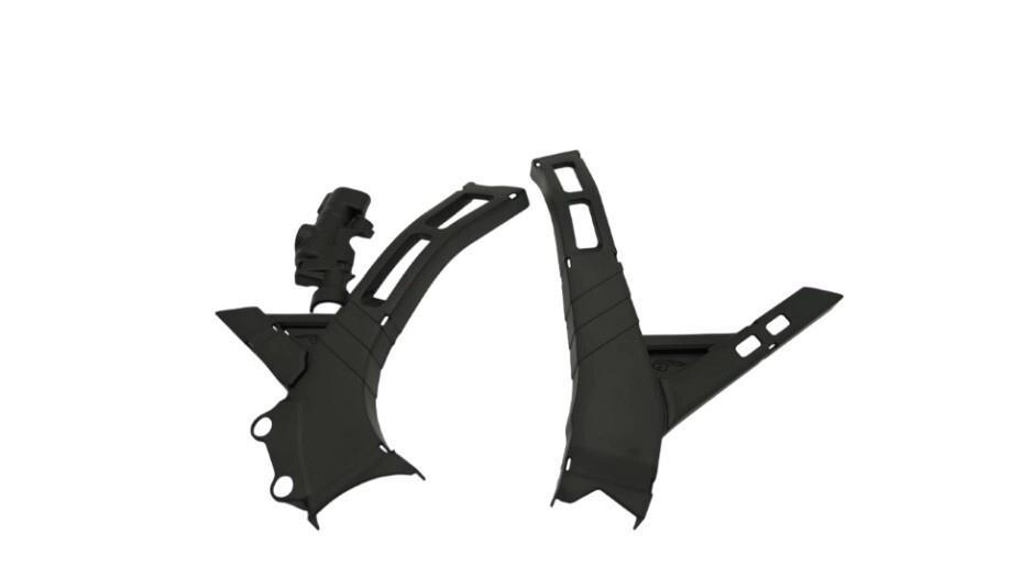 [AMX] Cubre cuadro [Color: NEGRO] Chasis Yamaha YZ 125-250 05-25, YZ 250X 16-25