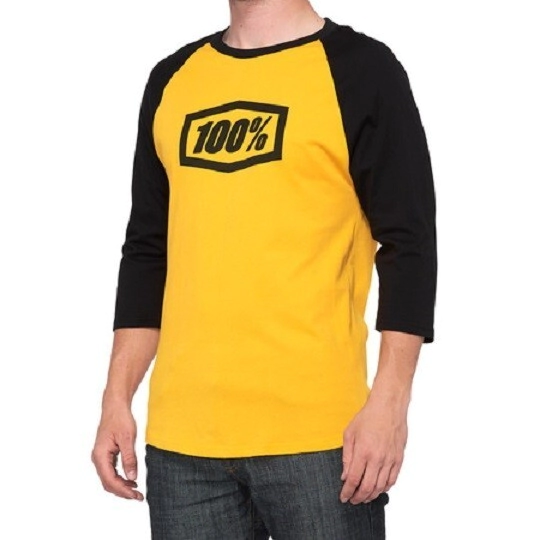 [100%] Remera [Essential 3/4 Sleeve Tech T-shirt] Talle M [Color: Dorado]