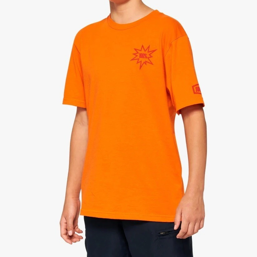 [100%] Remera [Smash Youth Short Sleeve Tee] Talle L [Color: Naranja]