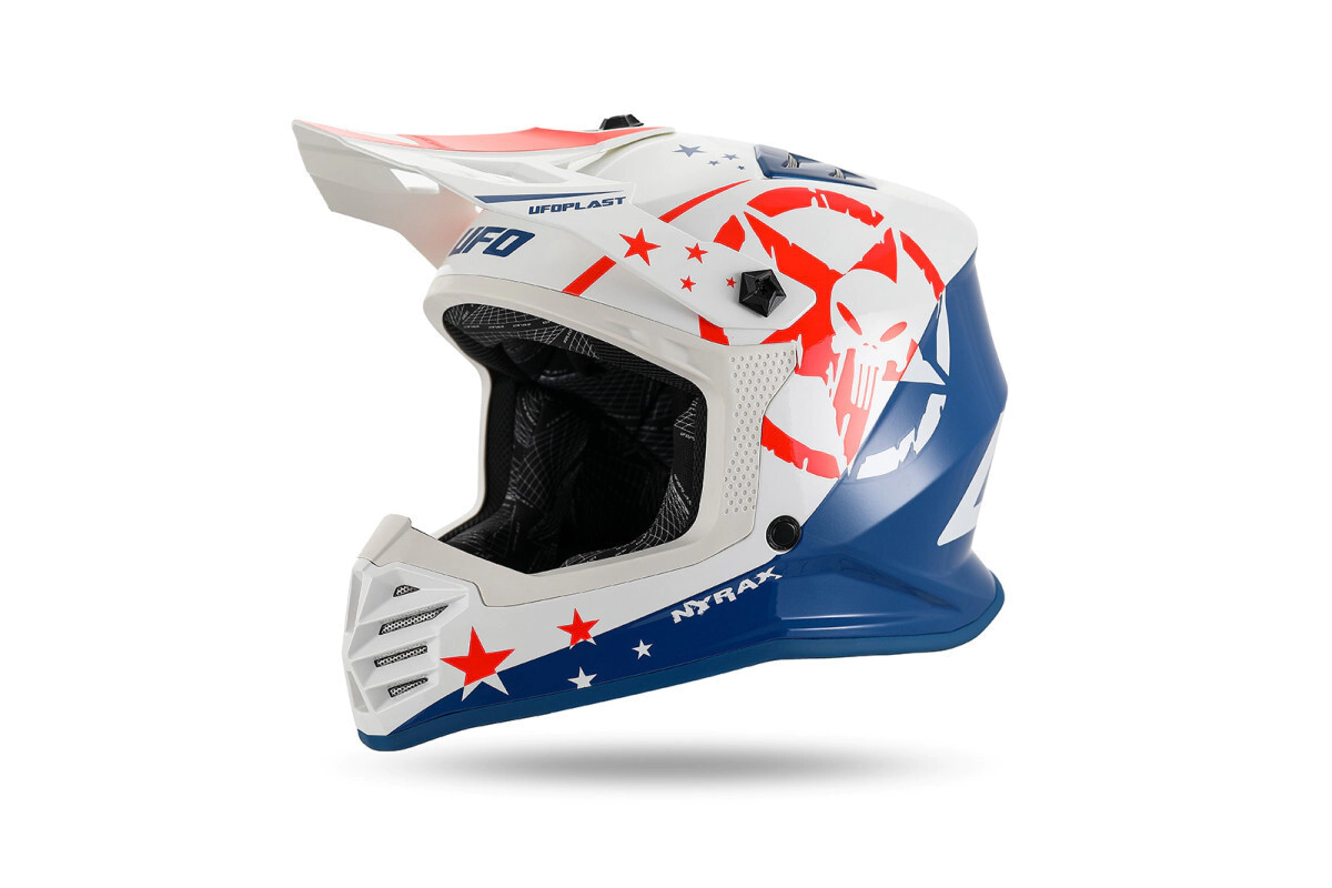 [UFO] Casco Korey KID Talle:M Blanco Azul