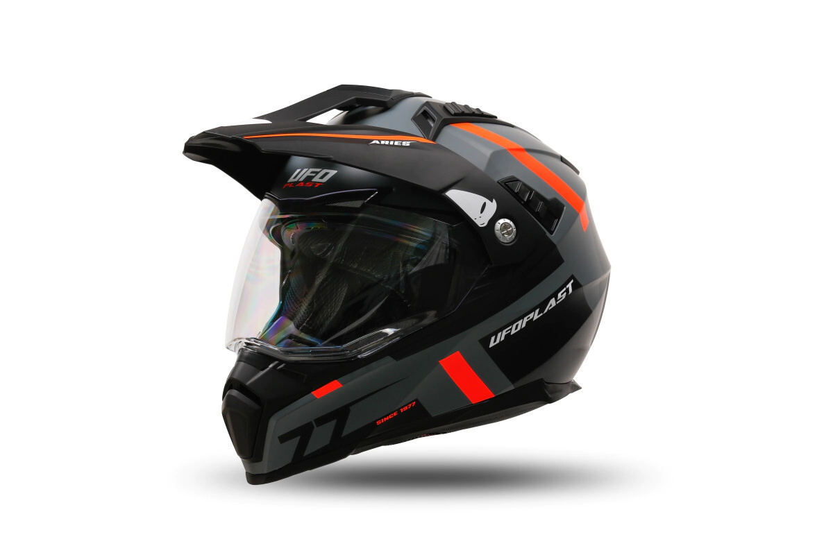 [UFO] Cascos Talle:S Aries Gris Naranja