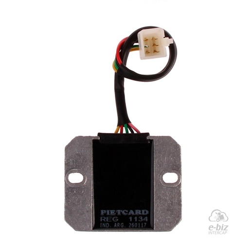 [Pietcard Electronica] Regulador de voltaje Monofásico [CC] [12V] [6A] 1134 Reemplaza 1100 Sanyang SYM CB125CC Zanella RX 150 05-24
