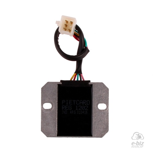 [Pietcard Electronica] Regulador de voltaje Monofásico [CC] [12V] [6A] 1202 Reemplaza 1100 125 Zanella RX 150 05-24
