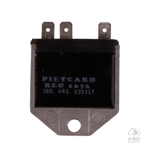[Pietcard Electronica] Regulador de voltaje [CC] [6V] 1072 Campos Conec. Dinamo Gilera-HRD-Jawa 180-NSU-ANTIGUAS