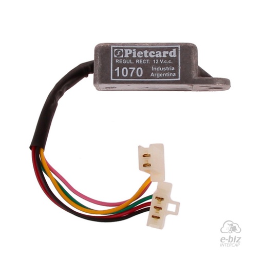 [Pietcard Electronica] Regulador de voltaje [CA+CC] [12V] 1070 Cod. Orig. Shindengen SH542-12 Japan Honda XL250 R MOD. VIEJO C / BATERIA
