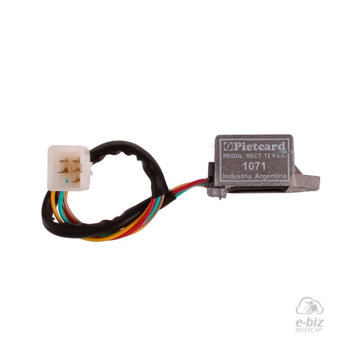 [Pietcard Electronica] Regulador de voltaje [CA+CC] [12V] 1071 Cod. Orig. India Nippon NRS 0004-1093 Hero PUCH C / BAT.
