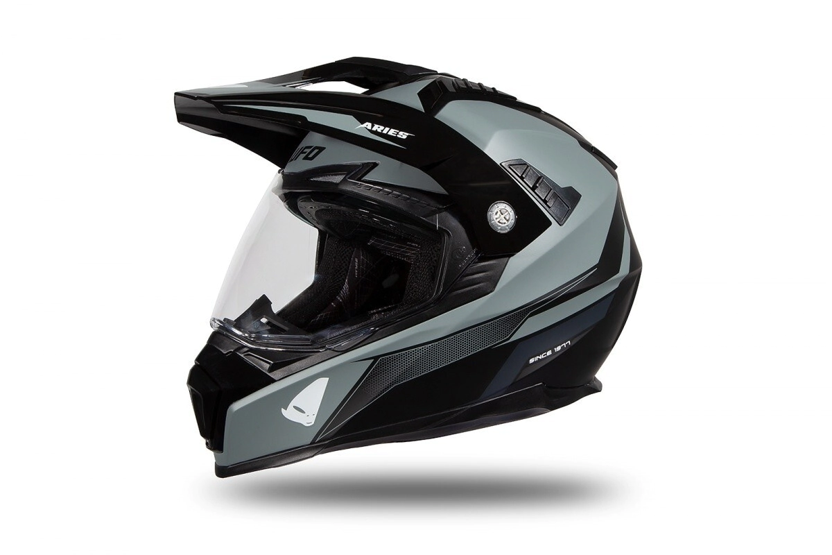 [UFO] Cascos Talle:L Aries Negro Gris Mate