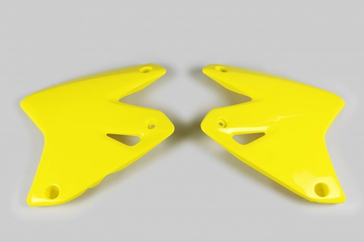 [UFO] Jgo de aletas de tanque [Color: AMARILLO] DRZ 400 00-25 Suzuki DR-Z E 400 00-22, DR-ZS 400 00-25, DR-ZSM 400 05-25