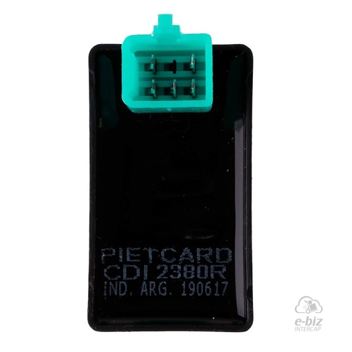 [Pietcard Electronica] CDI alimentacion a Magneto. 2380R Chinas Hasta 200CC 1T. 5 Pines Cuadrados Cerro BIX 110 05-24 || Gilera Smash 110 20-23 || Honda Biz 100 00-12 || Motomel Max 110 2022 || Zanella DUE 110 05-24, Hot 90 05-24