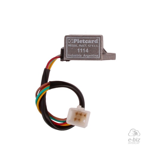 [Pietcard Electronica] Regulador de voltaje [CA+CC] [12V] 1114 Motomel Hero 70