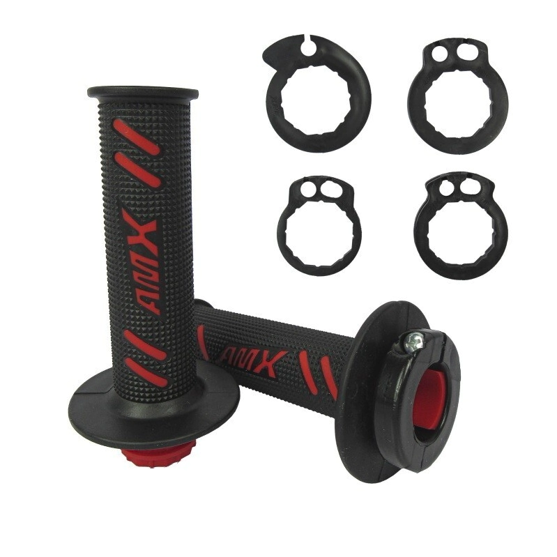 [AMX] Puños Lock ON PRO Honda Rojo/Negro