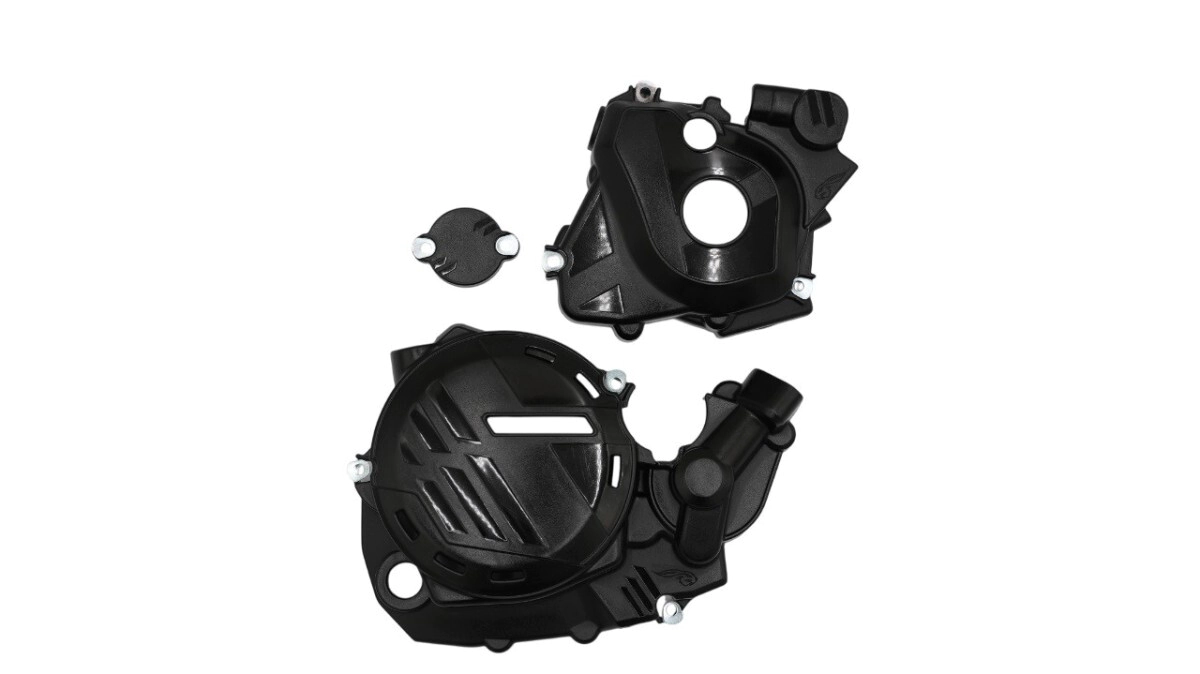 [AMX] Protector de tapa de embrague [Color: NEGRO] Motor KXF 250 25-...