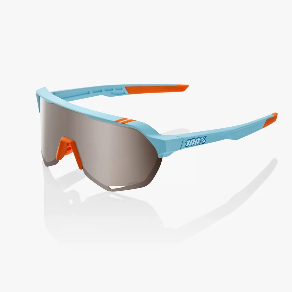 [100%] Lentes de sol S2 Soft Tact Two Tone HiPER Silver Mirror