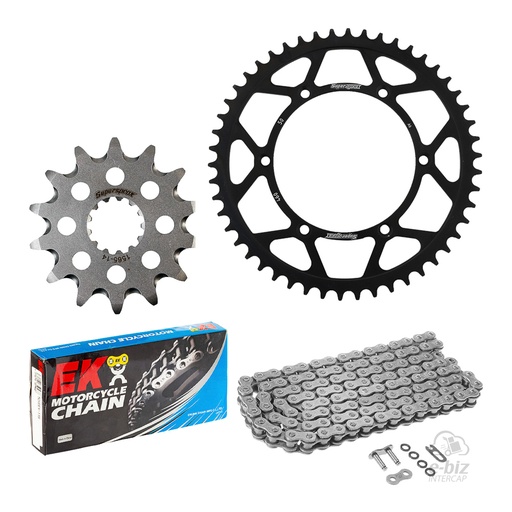 [VARIAS] Kit de transmisión T50 T14 Supersprox Cadena EK 520DEX-118L X-Ring SKJ Kawasaki KX F 450 06-24